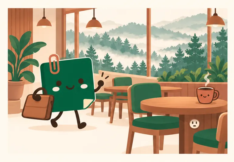 Mascot Daily Log Coffee giới thiệu không gian cafe làm việc yên tĩnh cho dân remote tại Đà Lạt