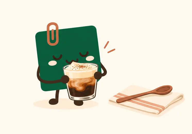 Mascot Daily Log Coffee thưởng thức ba lớp kem muối, sữa và cà phê đậm