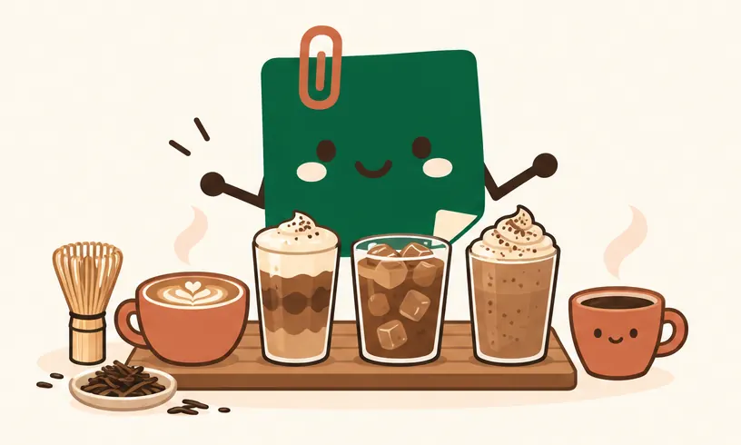 Mascot Daily Log Coffee giới thiệu houjicha latte, houjicha muối, cold whisk và đá xay tại quán