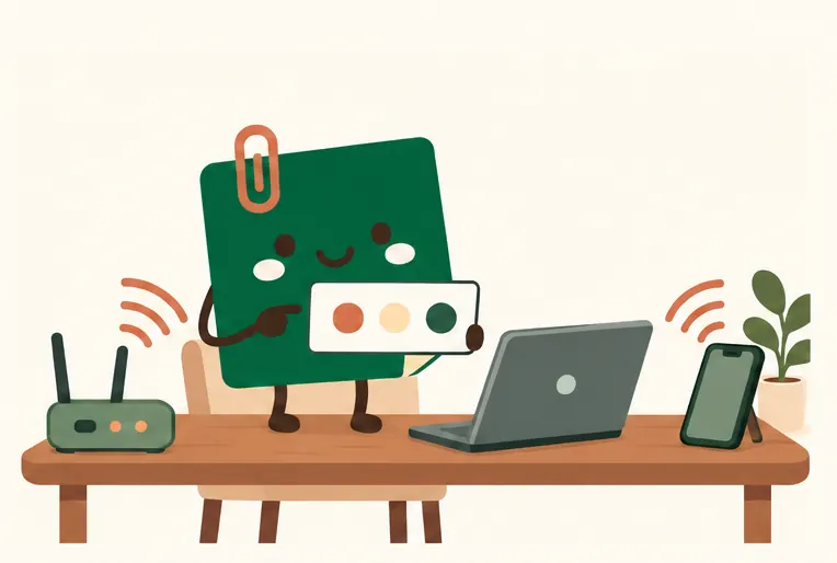 Mascot Daily Log Coffee kiểm tra WiFi và mạng hotspot dự phòng cho công việc remote ở Đà Lạt