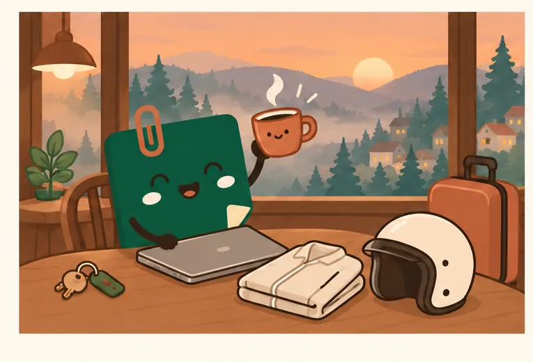 Mascot Daily Log Coffee hoàn thành ngày làm việc và tận hưởng nhịp sống remote ở Đà Lạt