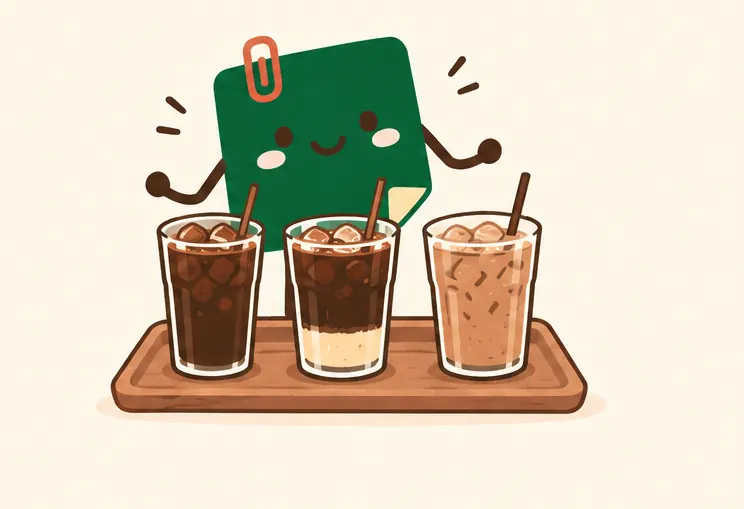 Mascot Daily Log Coffee giới thiệu cà phê đen đá, cà phê sữa đá và bạc xỉu pha từ phin