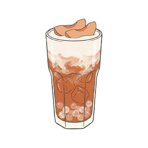 Trà Đào Macchiato